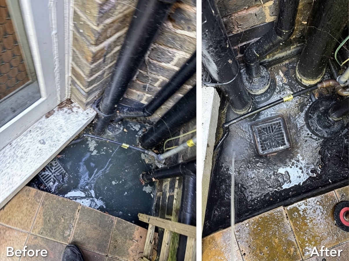 blocked gully